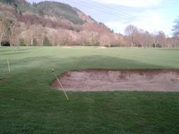 golf course view to Gwydyr Forest